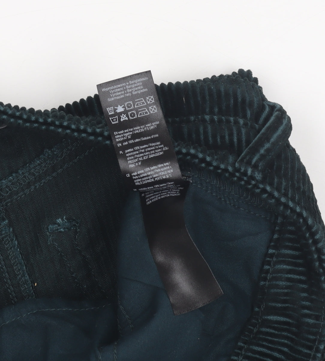 F&F Women's Black Corduroy Skirt Size 6 Casual