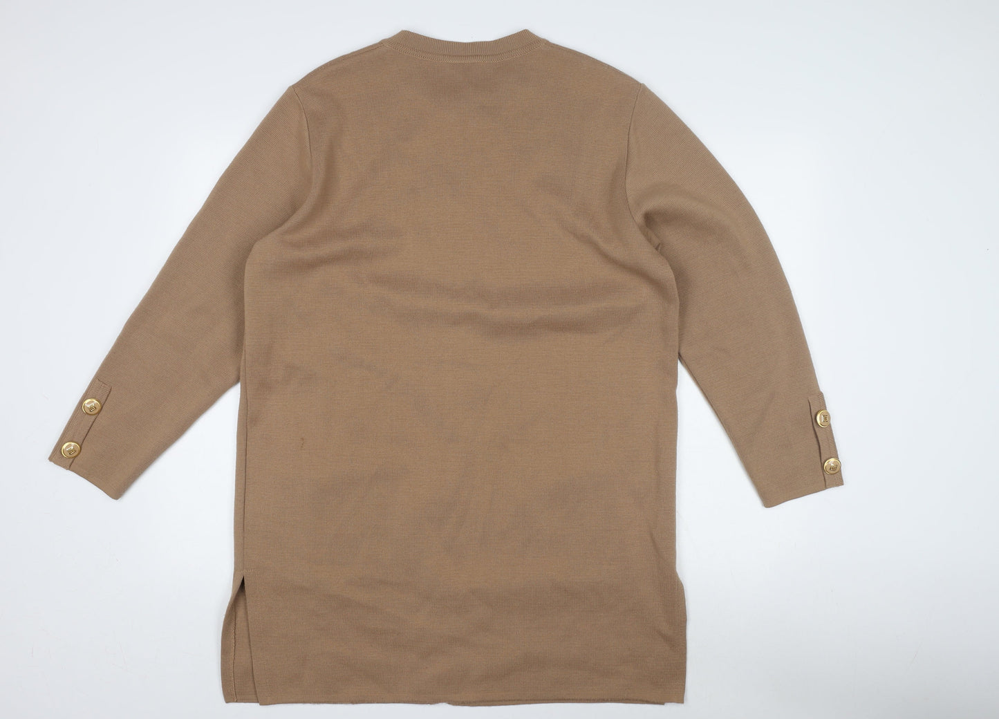 Grazia Women's Brown Coatigan Size 16 with Buttons