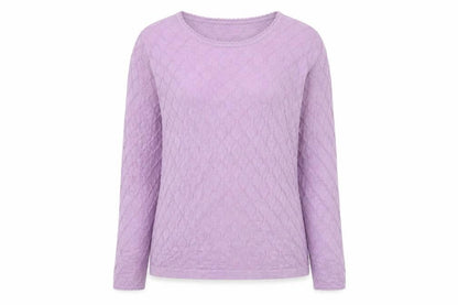 Front view of Cotswold Collection Women's Purple S jumper