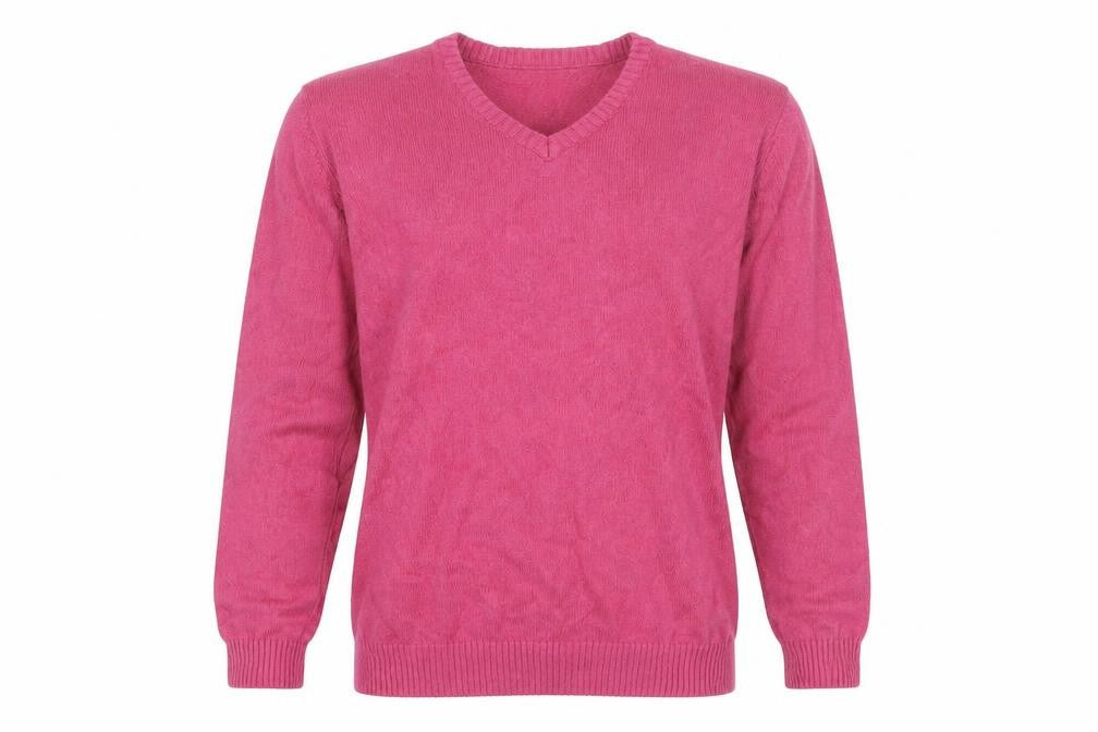 Capsule Pink Unisex V-Neck Pullover Jumper L