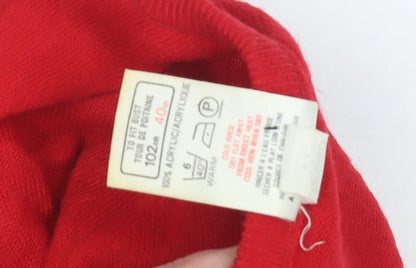 Womens UK Size 18 St Michael Red Jumper Jumper