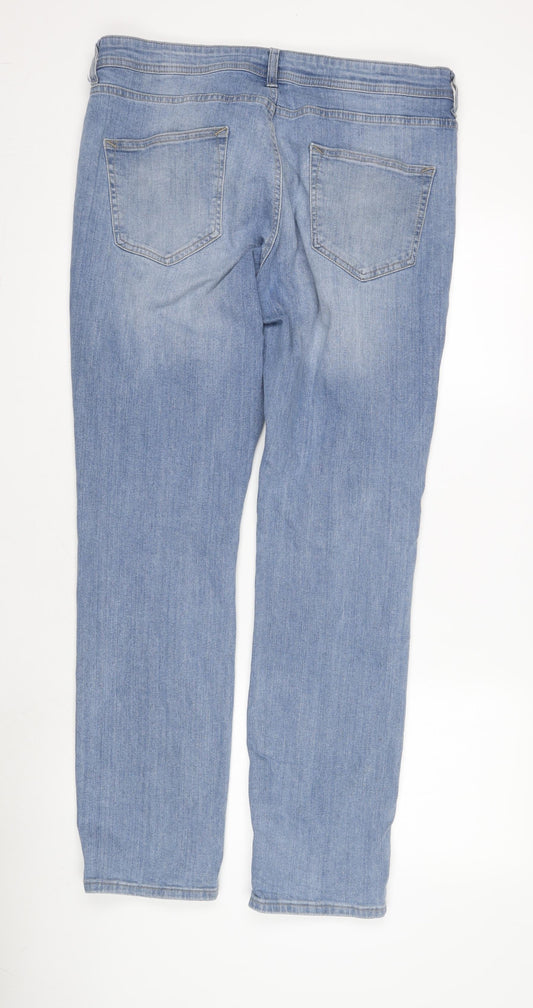 Denim Co. Men's Blue Straight Denim Jeans Size 36