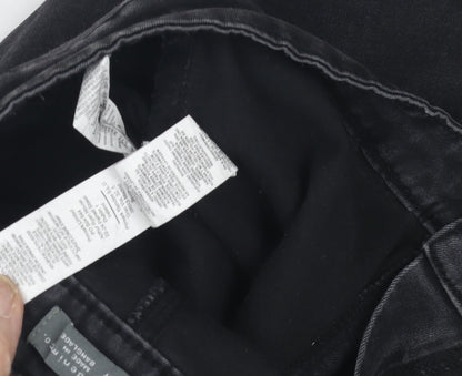 Denim Co. Women's Black Skinny Jeans, Medium, Stretch Denim