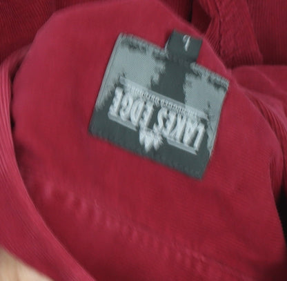 Lakes Edge Men's Red Corduroy Button-Up Shirt L