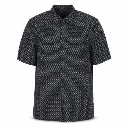 Springfield Men's Black XL Geometric Button-Up Shirt