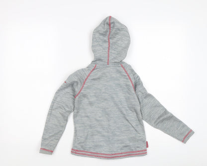 Trespass Girls Grey Full Zip Hoodie Size 5-6 Years