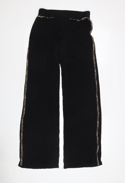 Collusion Women's Black Wide-Leg Trousers, Size M