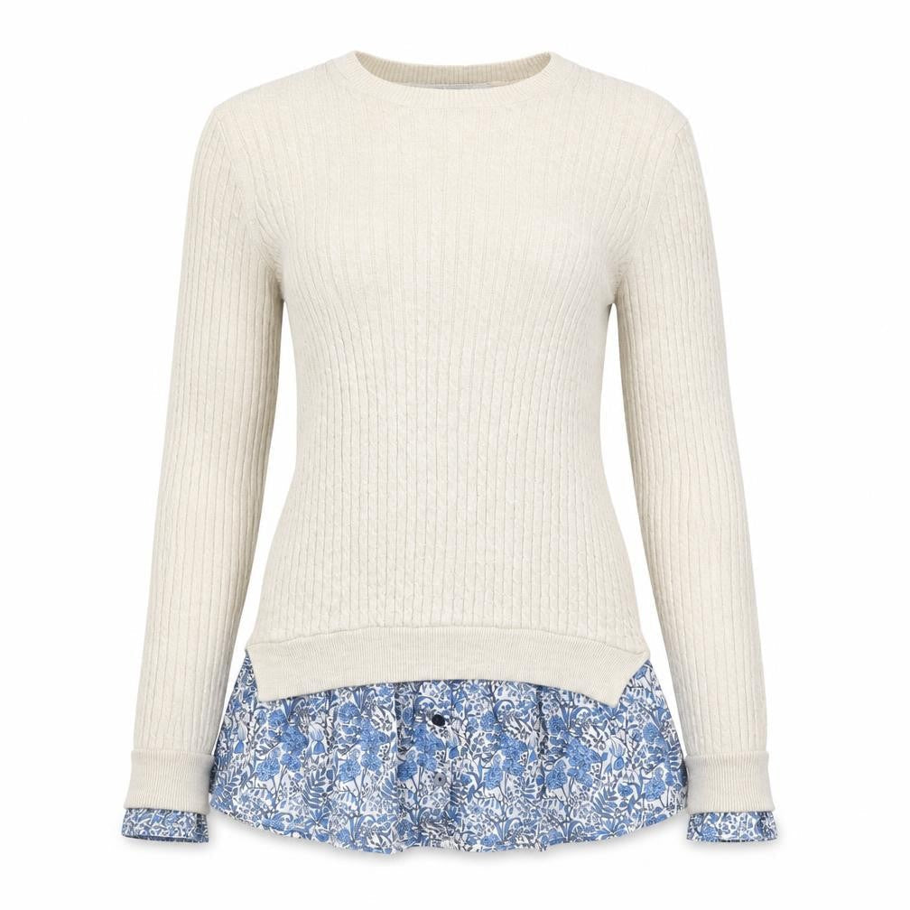 Womens UK Size M NEXT Beige Pullover Jumper