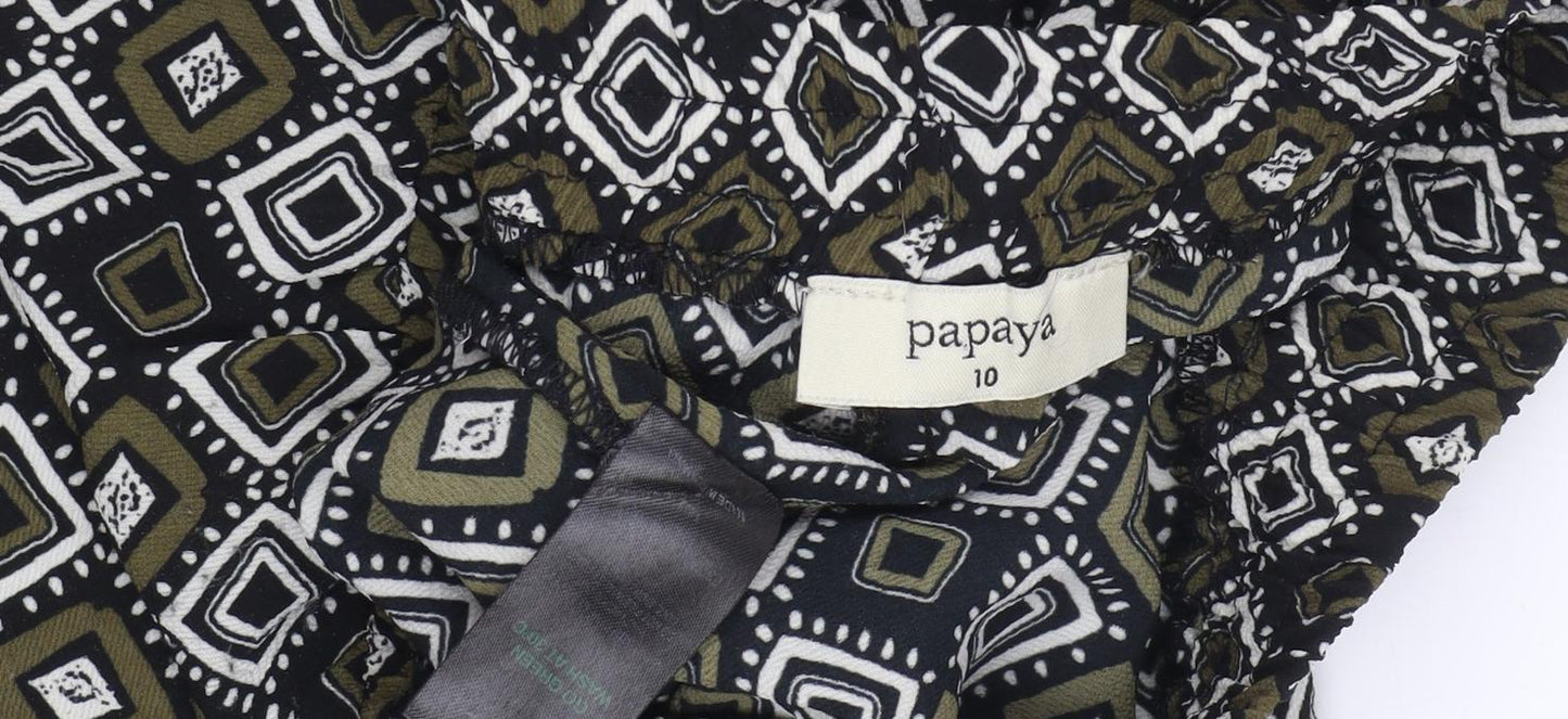 Womens UK Size 10 Papaya   Multicoloured Trousers