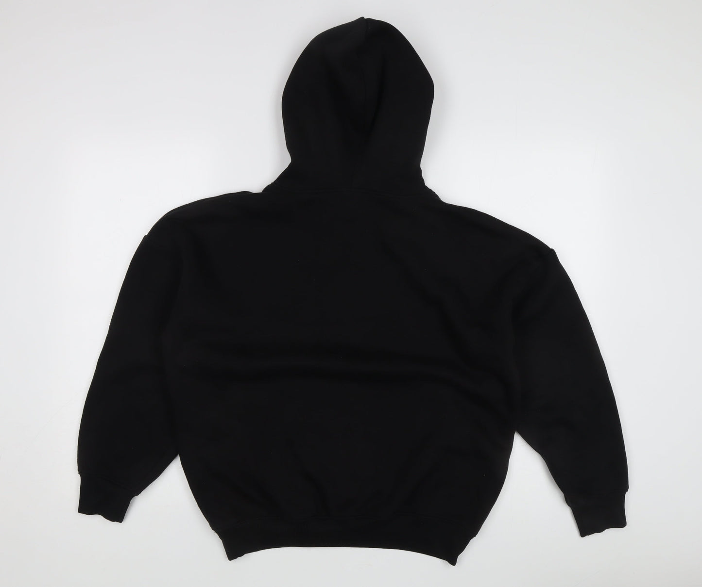 Boohoo Women’s Black Logo Pullover Hoodie Size S