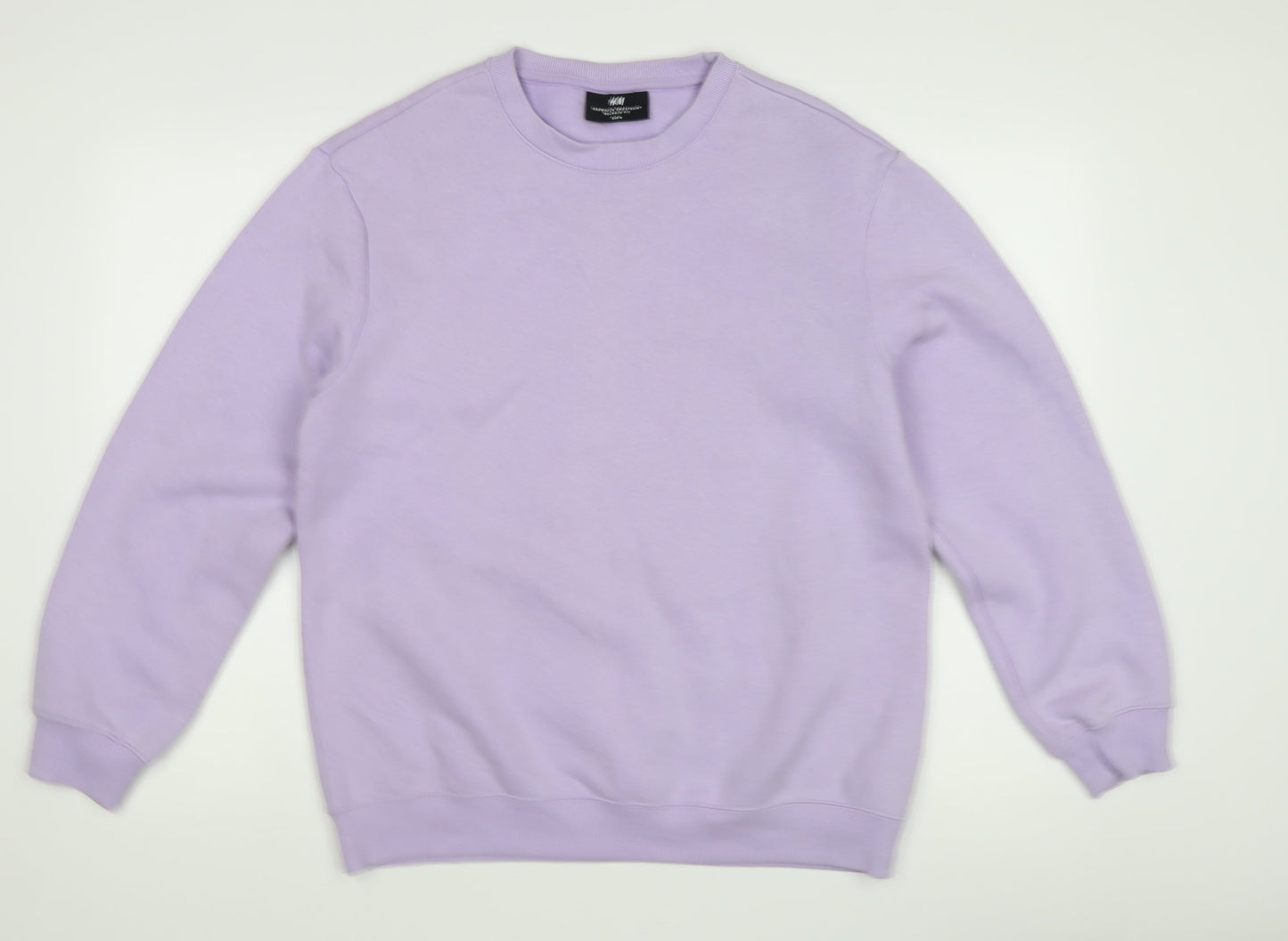 H&M Women's Purple Relaxed Fit Sweatshirt Size 12
