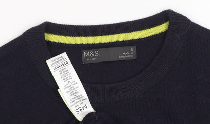 Womens UK Size S Marks and Spencer Black Pullover Jumper
