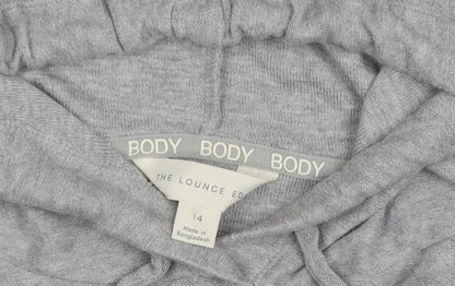 Body Women's Grey Jersey Hooded Lounge Jumper - Size 14