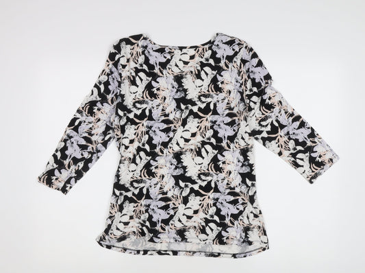 Womens UK Size 14 Soon Multicoloured Basic Blouse
