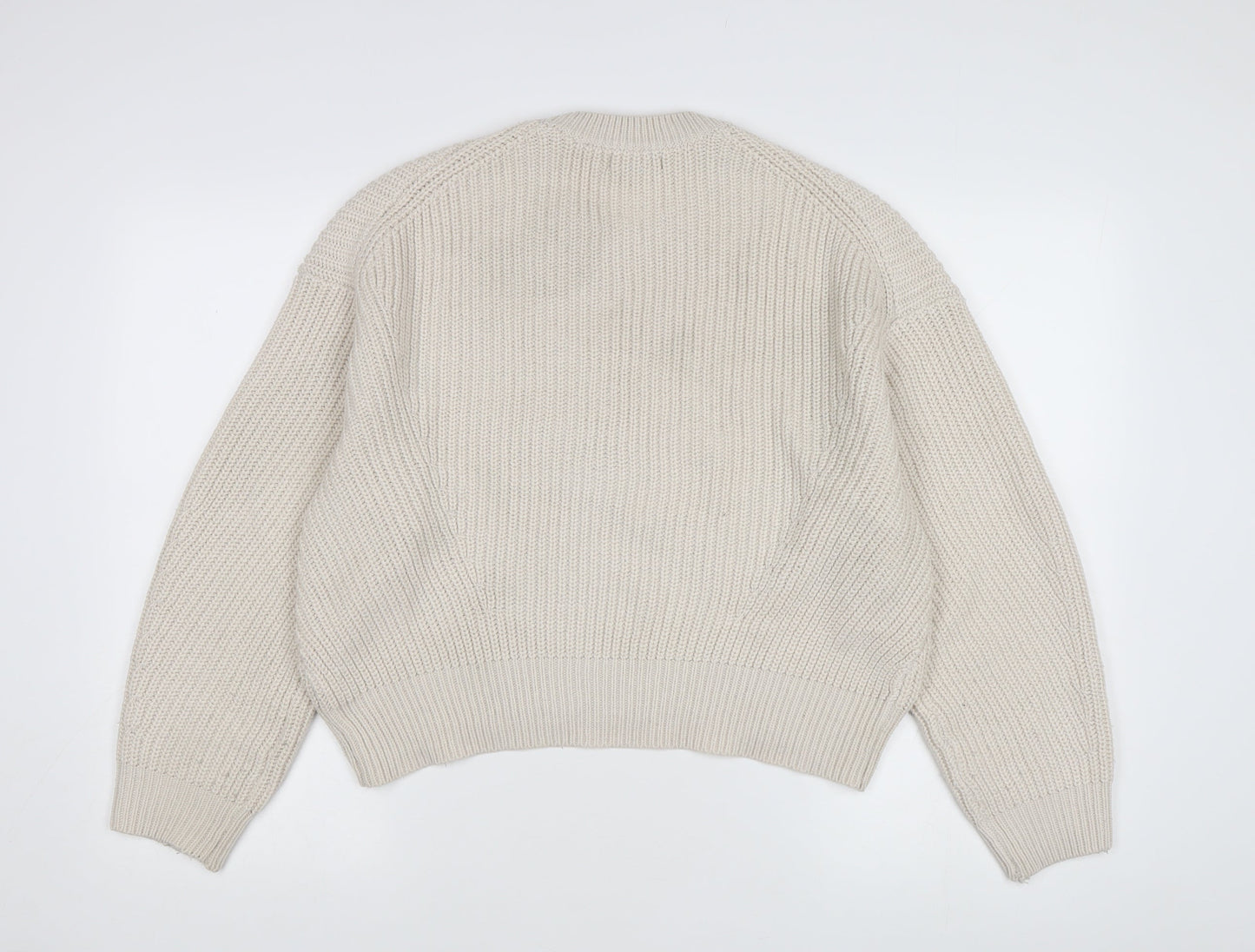 Womens UK Size S New Look Beige Pullover Jumper