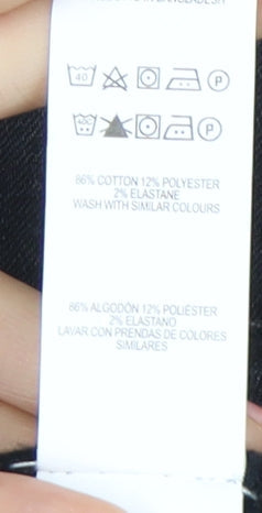 Denim Co Women's Black Ankle Jeans Size 10 Slim