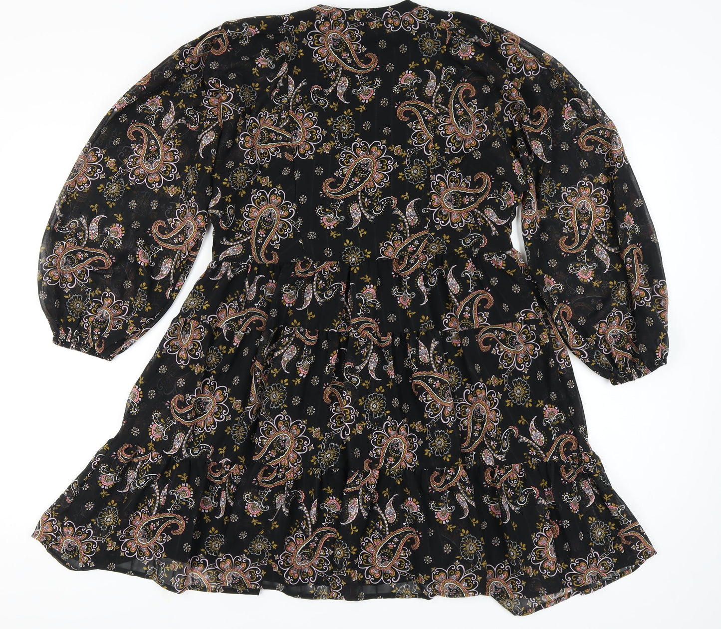 George Womens A-Line Paisley Dress Size 10 Autumn