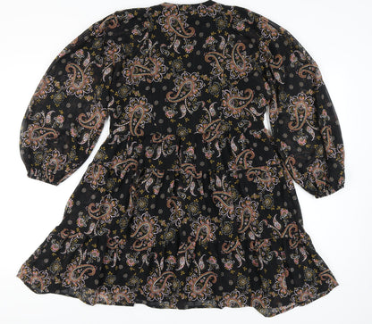 George Womens A-Line Paisley Dress Size 10 Autumn