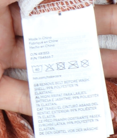 H&M Women's White XS Animal Print Playsuit