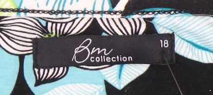 Womens UK Size 18 BM Collection Multicoloured Tunic Blouse