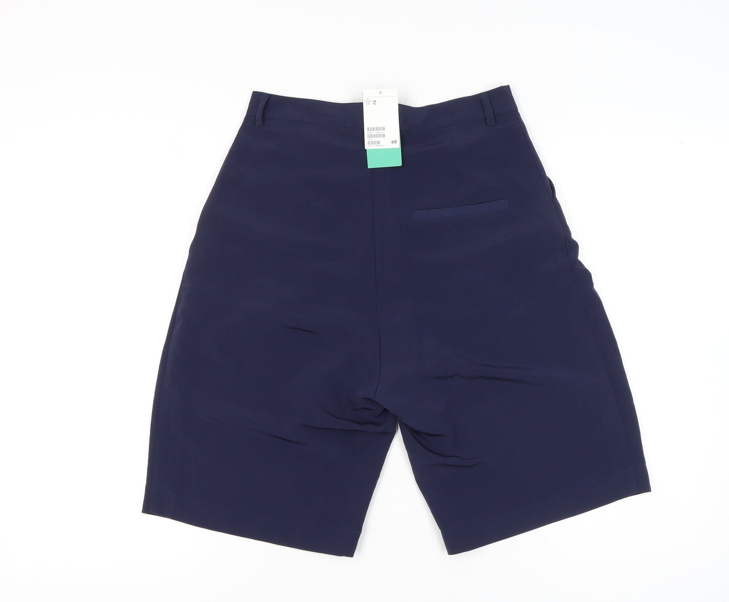 H&M Women's Blue Bermuda Shorts, Size 10, Casual