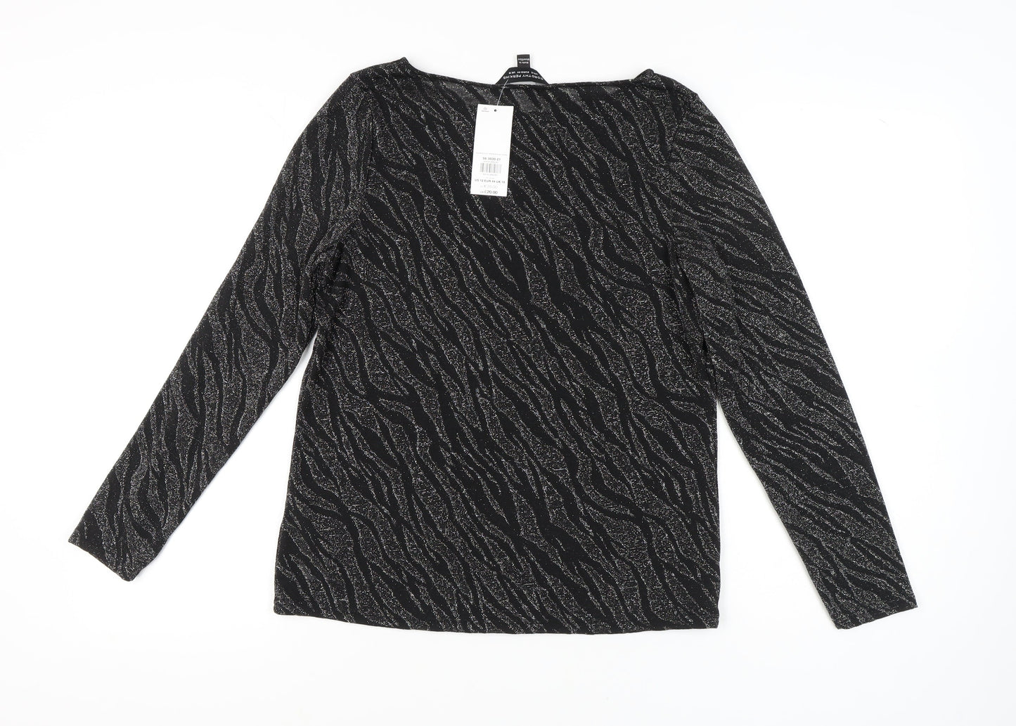 Womens UK Size 16 Dorothy Perkins Black Basic Blouse