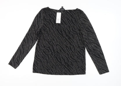 Womens UK Size 16 Dorothy Perkins Black Basic Blouse