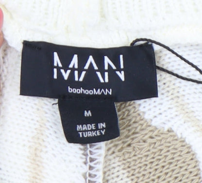 boohooMAN Men's Multicoloured Knit Shorts, Size M