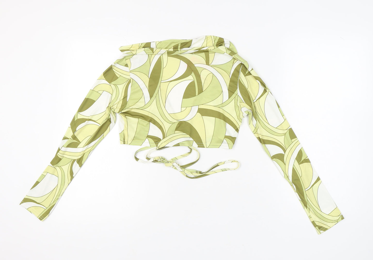 Boohoo Women’s Green Wrap Blouse UK 12