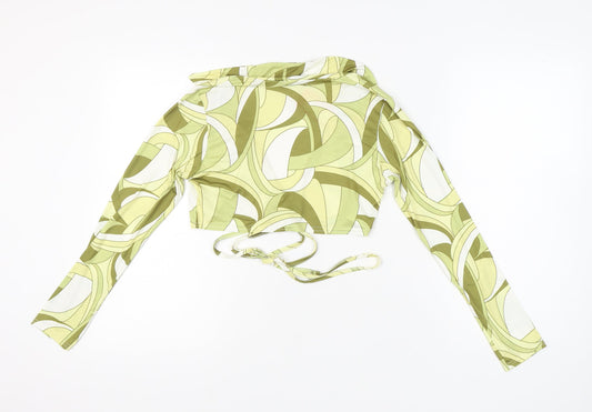 Boohoo Women’s Green Wrap Blouse UK 12