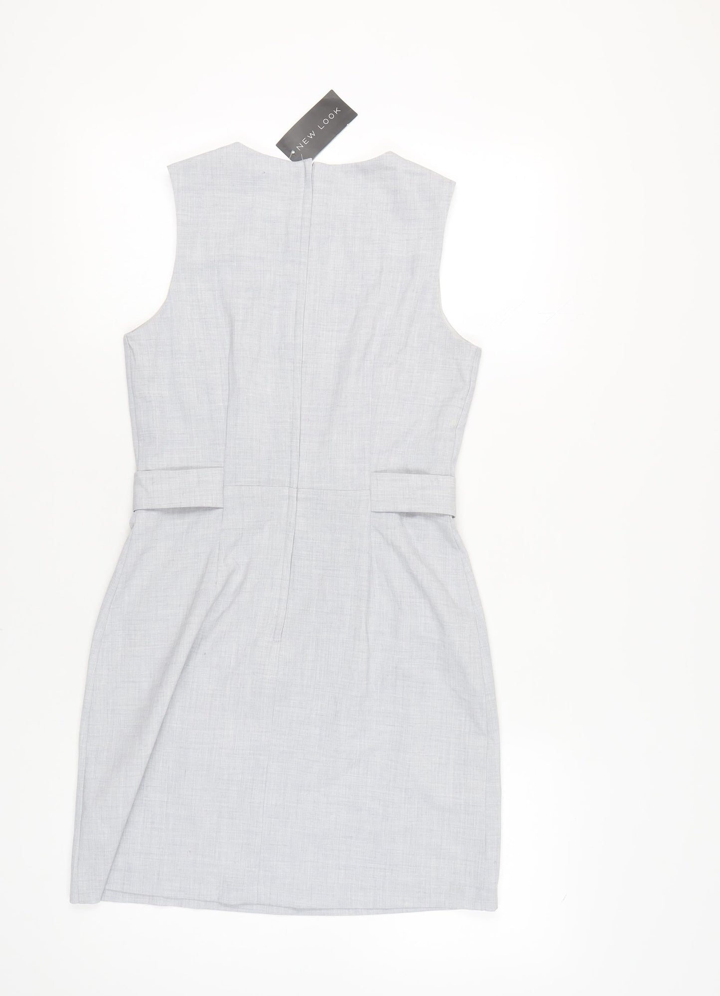New Look Women's Grey Sleeveless Dress Size 10