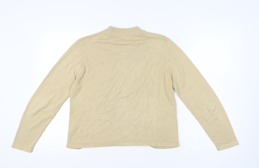 Womens UK Size 16 Marks and Spencer Beige Pullover Jumper