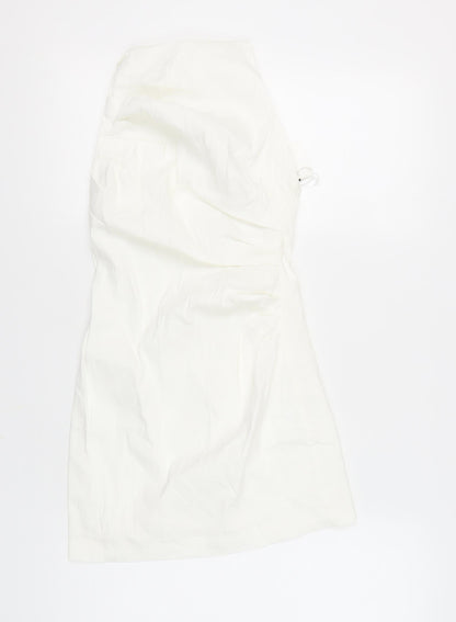 Zara Women's White Slip Dress Size S