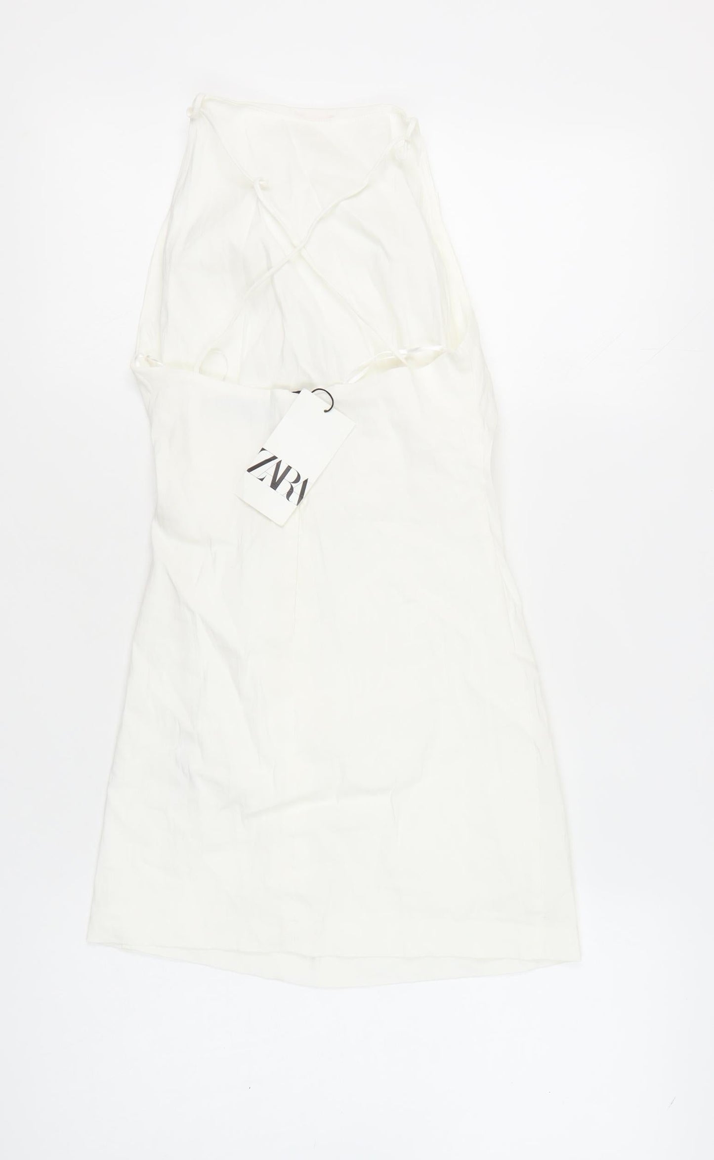 Zara Women's White Slip Dress Size S