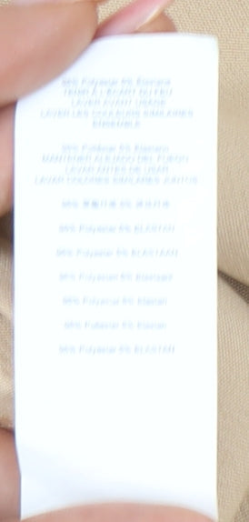 Missguided Women's Beige Straight Pencil Skirt Size 16