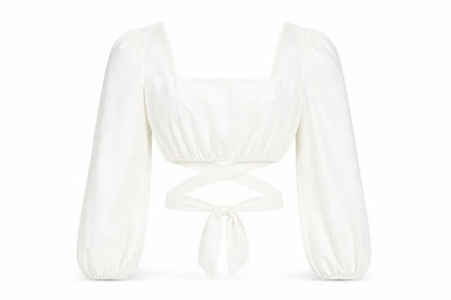 Womens UK Size 14 Missguided White Wrap Blouse