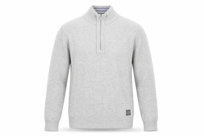 Mens UK Size S Kensington Dockside Grey Full Zip Jumper