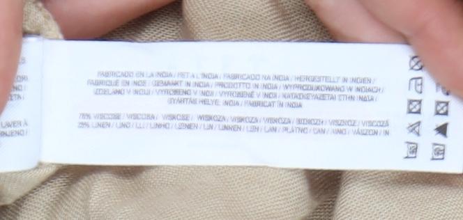 Primark Women Beige Midi Slip Dress UK 8