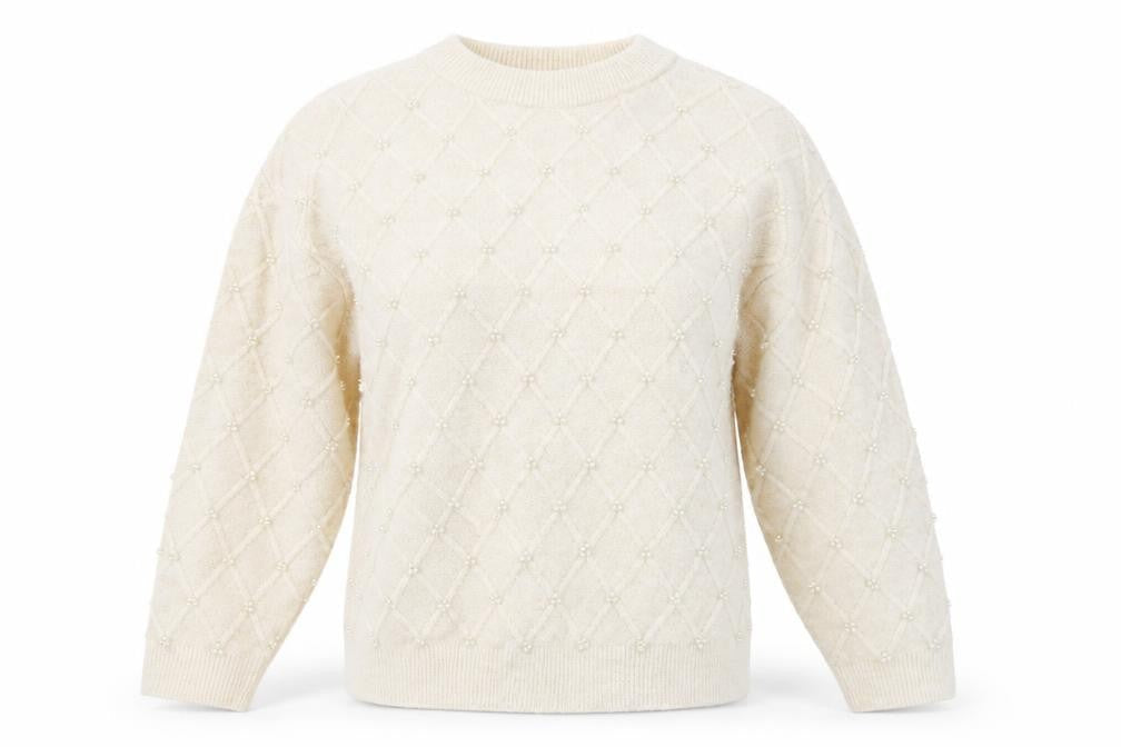 Womens UK Size M Marks and Spencer Ivory Pullover Jumper