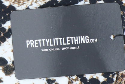 PrettyLittleThing Women's Multicoloured Size 14 Animal Print Skirt