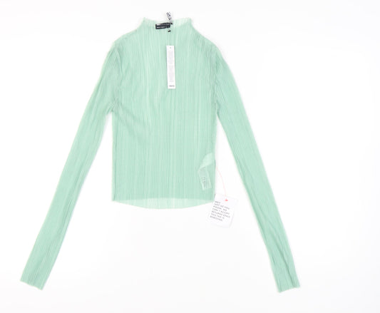 Womens UK Size 8 ASOS DESIGN Green Basic Blouse