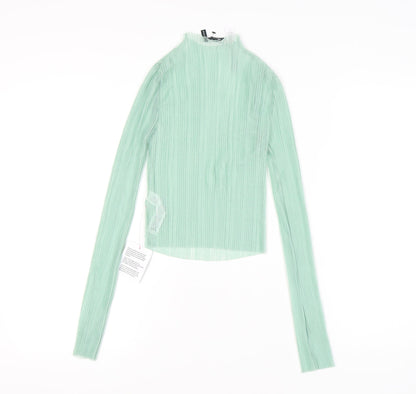 Womens UK Size 8 ASOS DESIGN Green Basic Blouse
