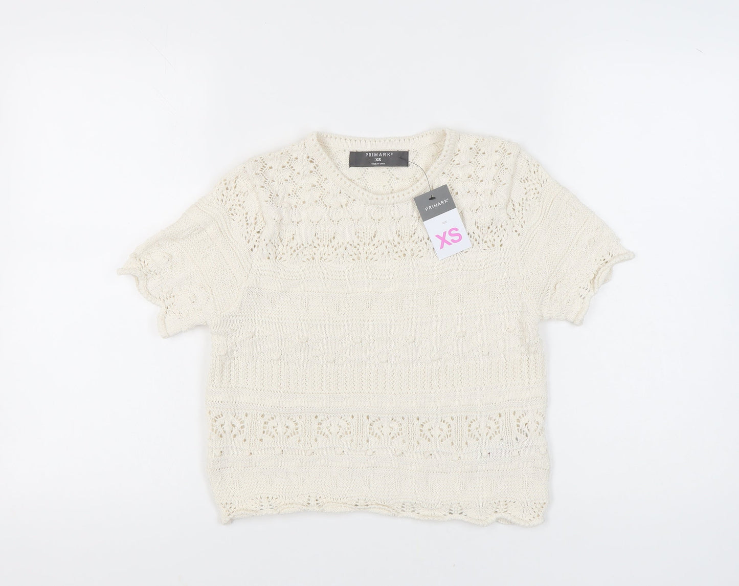 Primark Women's Ivory XS Pullover Jumper