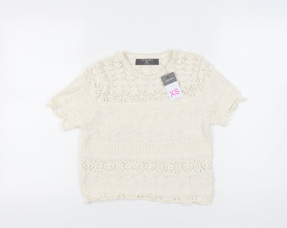 Primark Women's Ivory XS Pullover Jumper