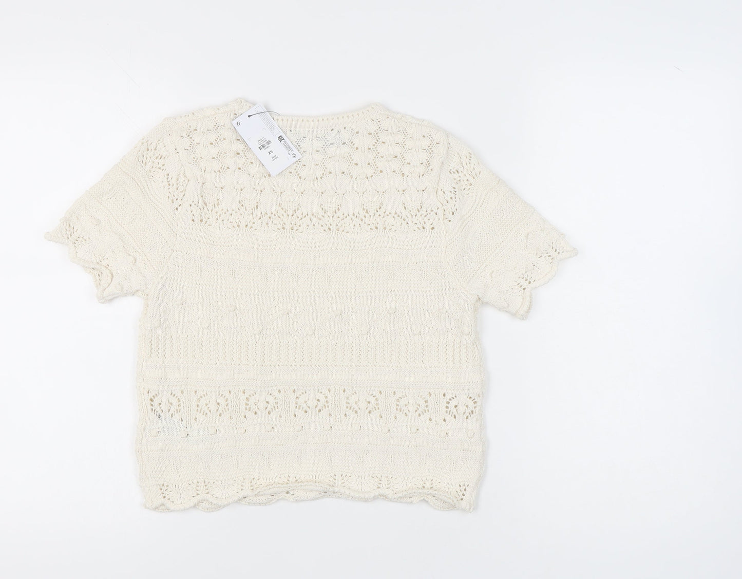 Primark Women's Ivory XS Pullover Jumper