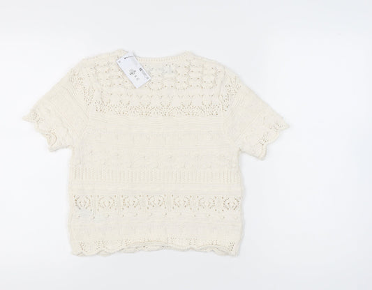 Primark Women's Ivory XS Pullover Jumper
