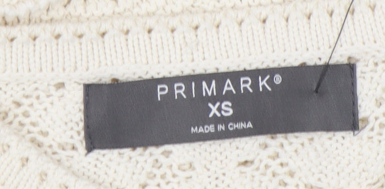 Primark Women's Ivory XS Pullover Jumper