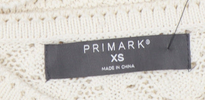 Primark Women's Ivory XS Pullover Jumper