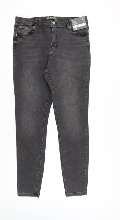 Primark Women's Black Skinny Jeans Size 18