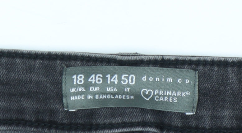 Primark Women's Black Skinny Jeans Size 18